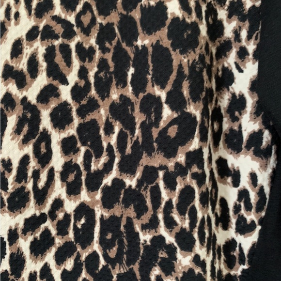 NOBO WOMENS Cheetah Print Black Baseball Top SIZE L - Picture 5 of 9